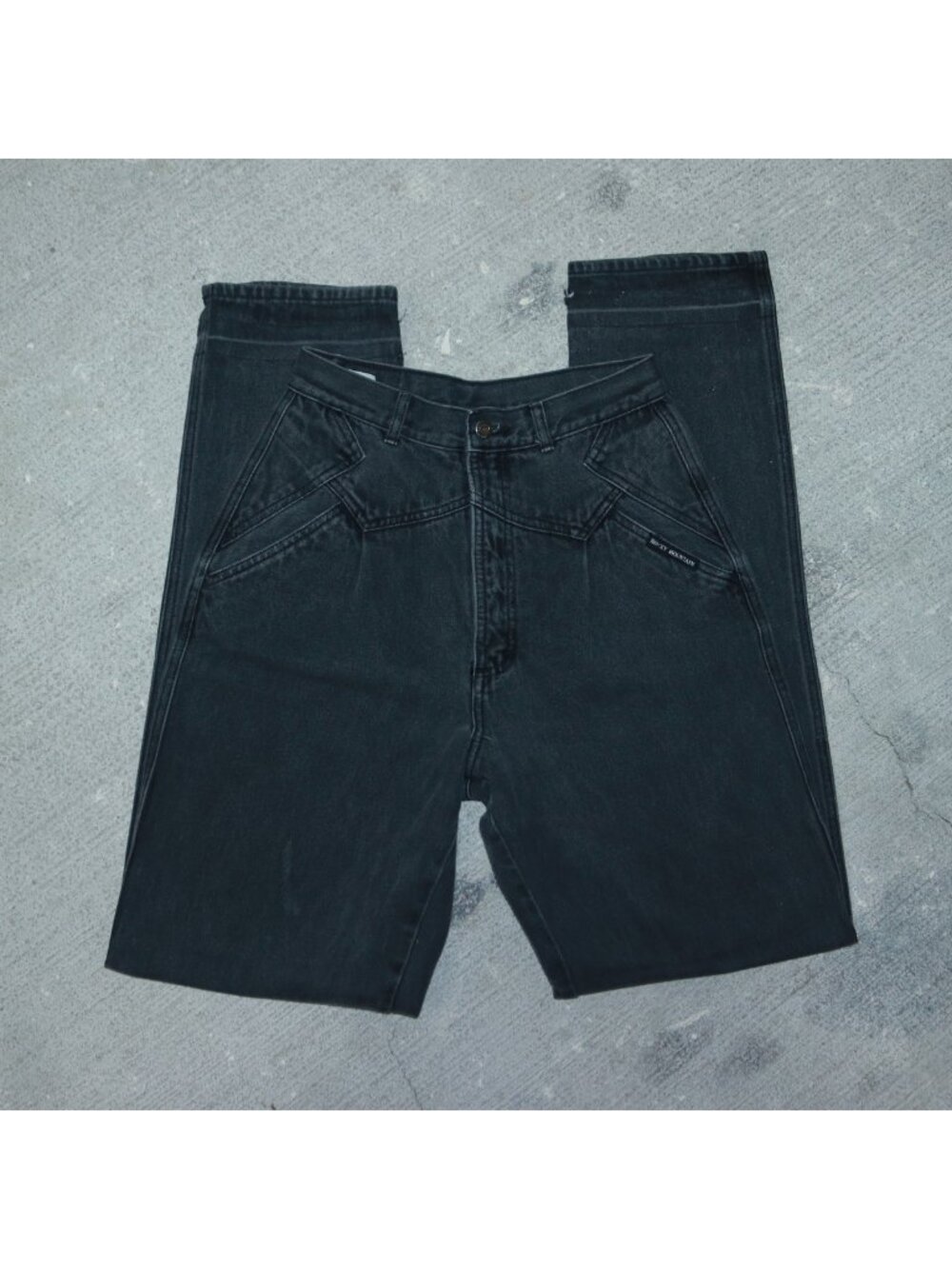 Rocky Mountain Unisex Vintage Denim Jeans Black Size 29